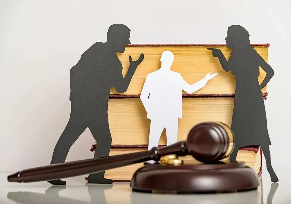 image of couple arguing through divorce Cheltenham