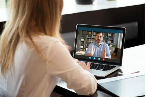 image of woman attending online mediation Cheltenham speak to our team today!